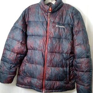 Columbia Thermal Coil Puffer Jacket Womens Large Puffer High Neck Full Zip